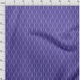 thumbnail image 4 of oneOone Rayon Purplish Blue Fabric Geometric Ogee Sewing Material Print Fabric by The Yard 56 Inch Wide, 4 of 4