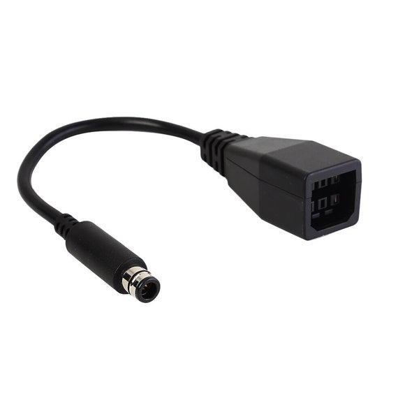 25CM Black AC Power Supply Converter Cable For Xbox 360 to 360E Charger Adapter TAPDRA Spare Part