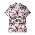 thumbnail image 5 of Chemises pour Femmes Chemise Moderne Ample à Col à Revers à Manches Courtes avec Impression Numérique 3D pour Femmes Haut Respirant de Tous les Jours T-Shirt Graphique Stylé Coupe Décontractée Alternative, 5 of 5