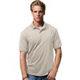 thumbnail image 1 of Hanes Cotton-Blend Men`s Jersey Polo, L, Sand, 1 of 1