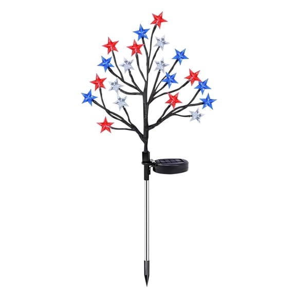 Roiihwy Lumières Solaires de Jardin Fairy Lights Lumières de Cour 27.55x12.59 Pouces Lumières de Jardin à Énergie Solaire Arbre pour Patio, Cour Arrière, Trottoir, Noël, Fêtes