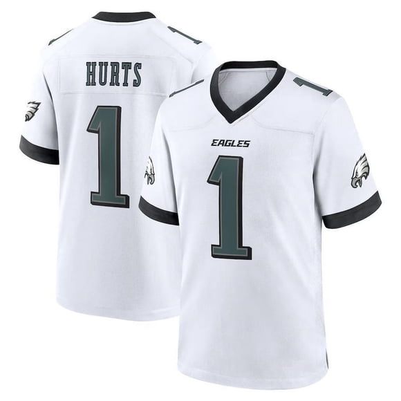 Men's Philadelphia_Eagles Game Player Jersey Jalen Hurts 1 Adult Sport football JerseyWhite Hurts 1—WE