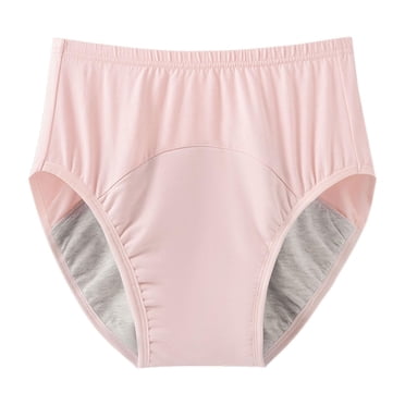 Bunblic Couche en Tissu pour Adultes, sous-Vêtements Respirants pour Incontinence, Taille Élastique, Culotte Anti-Fuites pour Femmes et Hommes, Personnes Handicapées, Personnes Âgées, Rose, TG