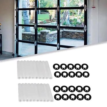 Feltree Charnière de Porte de Garage 80mm Manchon à Rouleau Silencieux 40 Pcs Charnière de Porte de Garage Haute Charge