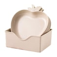 thumbnail image 3 of pstuiky 5-Piece Wheat Straw Plates Set with Snack Bowl & Organizer Base Reusable Bpa-Free Dishwasher Safe Dinnerware Stackable Space-Saving Design for Restaurants, Dining Halls, Food Shops, 3 of 7