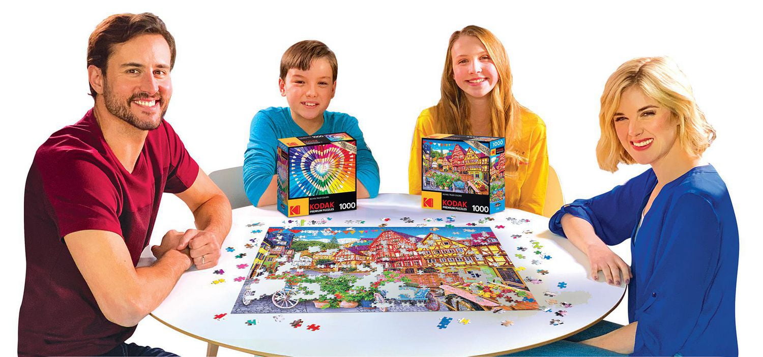 Kodak 1000 piece jigsaw puzzle - Colourful European Town