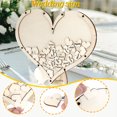 thumbnail image 1 of Wedding Guest Book Personalized Wooden Hearts Rustic Wedding Decorations, 1 of 8