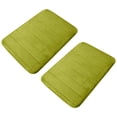 thumbnail image 2 of Boovnll Bathroom Rugs, Absorbent Thicken Non-Slip Backing Thick Velvet Floor Mat Kitchen Bathroom Foot Mat Solid Color Cotton Foot Mat 2Pc, Bath Mat, Bath Mats for Bathroom, 2 of 5
