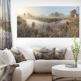 thumbnail image 1 of Frosty Grass Aside River Panorama, 1 of 1