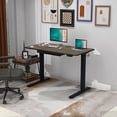 thumbnail image 2 of LJ 47” Electric Height Adjustable Sit-Stand Computer Desk - Wood, 2 of 5