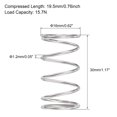 thumbnail image 3 of Unique Bargains 16mmx1.2mmx30mm 304 Ressort de Compression en Acier Inoxydable 15.7N Capacité de Charge 10 pcs, 3 of 5