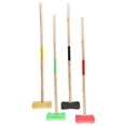 thumbnail image 4 of Wooden Croquet with Rackets Balls Gates and Marking Croquet with Rackets Sticks 4-Person Group Croquet Set with Carry Bag, 4 of 6