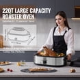 thumbnail image 2 of KFFKFF Roaster Oven, Electric Turkey Oven, 22 QT Capacity with Self-Basting Cover, 1450W, Features Defrost & Warm Settings, Includes Pan & Rack, 2 of 9