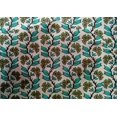 thumbnail image 4 of oneOone Cotton Silk Fabric Leaves & Floral Block Print Fabric BTY 42 Inch Wide, 4 of 4