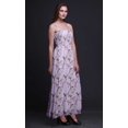 thumbnail image 4 of Bimba Robe à Bretelles Smockée en Georgette pour Femmes à Imprimé d'Oiseaux Blossom & Paradise Whydah - XX-Grand, 4 of 7