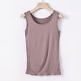 thumbnail image 2 of Birdeem Camisoles Femme Femmes Été Grande Décontractée Mode Couleur Unie Col Rond Haut Camisole, 2 of 12