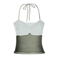 thumbnail image 4 of Cameland Camisoles Décontractées pour Femmes, Printemps Été, Couleur Unie Douce, Col Rond, 4 of 8