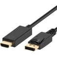 thumbnail image 1 of axGear DisplayPort to HDMI Cable DP to HDMI Ultra HD 4K Video Display Converter 3 Ft, 1 of 5