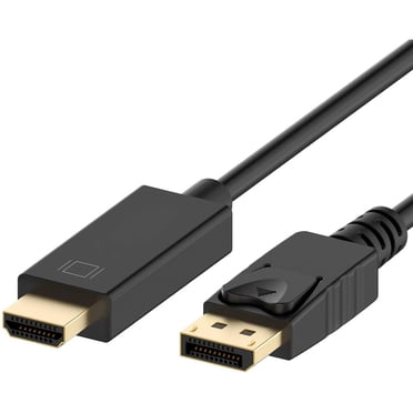 axGear DisplayPort to HDMI Ultra HD 4K Cable 3D Audio Video Monitor Converter 10 Ft