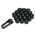 thumbnail image 3 of 20pcs Universal 21mm Wheel Nut Covers Plating Lug Nut Caps Screw Protector Black, 3 of 5
