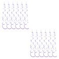 thumbnail image 4 of mmirethe 6pack/lot Swirl Pendant For Graduation Celebration Exquisite Craft Wide Application Birthday Star Spiral Pendant PVC Purple 2Set, 4 of 5