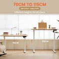 thumbnail image 4 of Mainstays Electric Height Adjustable Desk - White with Nature Wood Color, 4 of 16