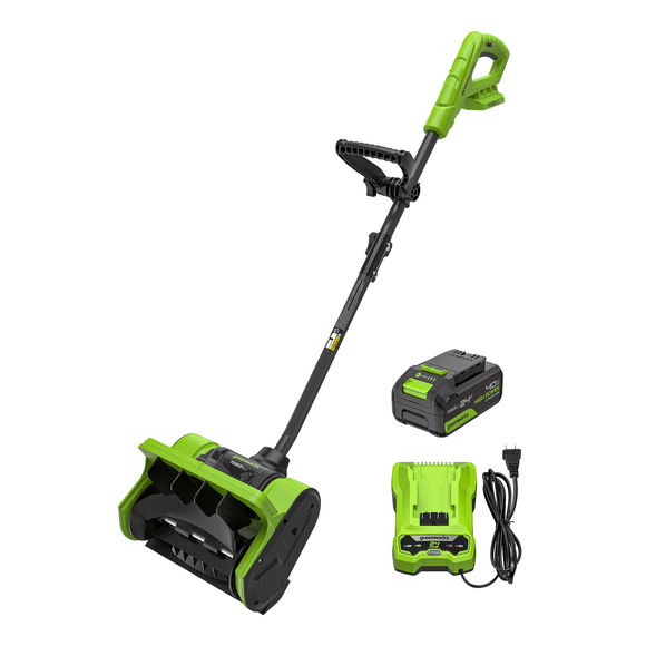 Pelle à neige sans balais 12" 24V Greenworks avec volets directionnels, batterie 4,0 Ah et chargeur 2 A inclus