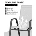 thumbnail image 2 of GloryStar Patio Chairs Set of 4, Stackable & Lightweight Outdoor Patio Chairs Set with All-Weather Breathable Teslin Material for Backyard, Lawn, Garden, Poolside(Only 4 Chairs), 2 of 7