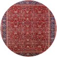 thumbnail image 1 of Ahgly Company Indoor Round Mid-Century Modern Red Oriental Area Rugs, 5' Round, 1 of 6