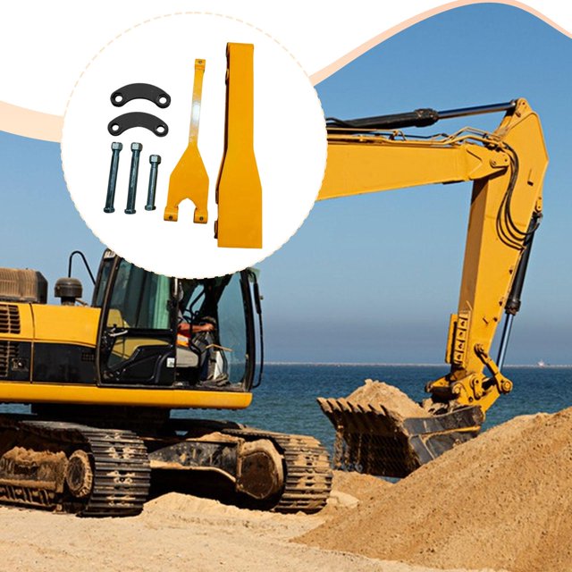 twisto Accessoire d'Extension de Bras de Mini Excavatrice, Attachable, Multifonction, Installation Facile, Fixation pour Creusage, Fixation Jaune Épingle 3 cm
