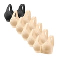 thumbnail image 1 of Posijego Women's Front Closure Bra 6 Pack Womens Plus Size Wireless Push up Full Coverage Everyday Bralettes, 1 of 2