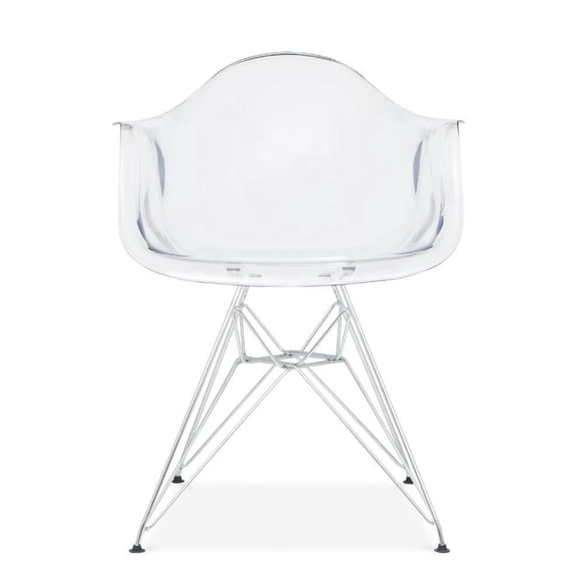 Seau acrylique avec pieds chrome