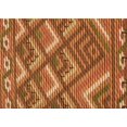 thumbnail image 1 of Ahgly Tapis Rectangulaire Orange Lavable en Machine, 7 Pieds x 10 Pieds, 1 of 7