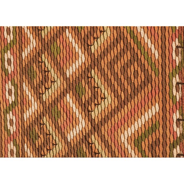 Ahgly Tapis Rectangulaire Orange Lavable en Machine, 7 Pieds x 10 Pieds