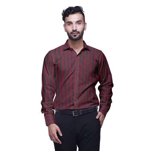BESTMAN Long Sleeve Formal Shirt For Men Button Down Cotton Men Shirts