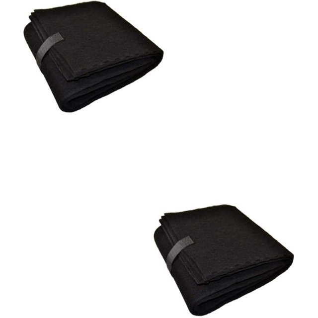 – Pack of 2, Premium Cut-to-Fit Activated Carbon Pre-Filter Pad for Air Purifiers – Fresh & Filtered Air for Indoor and Home – Charcoal Air Filter Sheet – 16" x 48" – Black