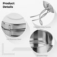 thumbnail image 4 of 4 PCS Camping Cookware Set, Portable Lightweight Stainless Steel Pots with Storage Bag, Stackable Cooking Pot Pan Plate Set for Mountaineering, Hiking, Picnic, Outdoor Activities, 4 of 7