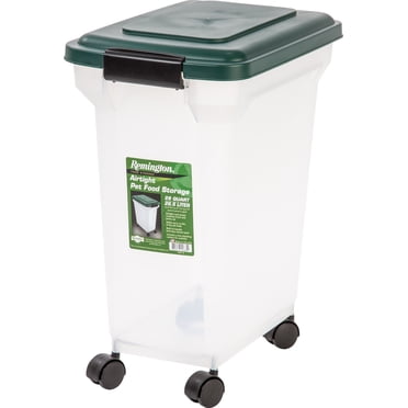 Remington Contenant Hermétique pour Nourriture pour Chien de 10 kg avec Roues, Vert