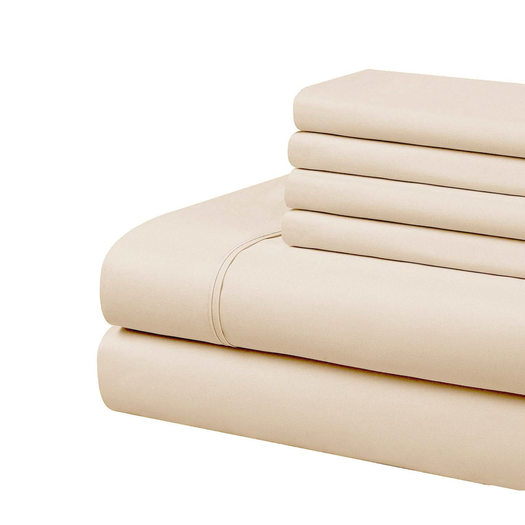 Ensemble de draps de luxe Swift Home 6 pièces avec taie d'oreiller additionnelle, Queen