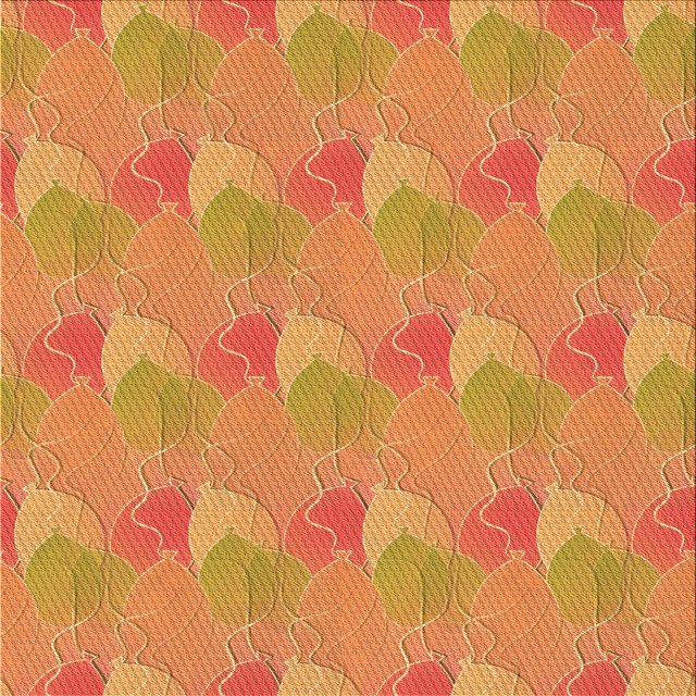Ahgly Company Tapis d'Intérieur Lavable à la Machine, Carré, Transitionnel, Orange Rouge Orange, Tapis de Zone, 7 Pieds Carré