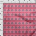 thumbnail image 2 of oneOone Cotton Poplin Fabric Leaves & Lotus Block Printed Craft Fabric BTY 42 Inch Wide, 2 of 4