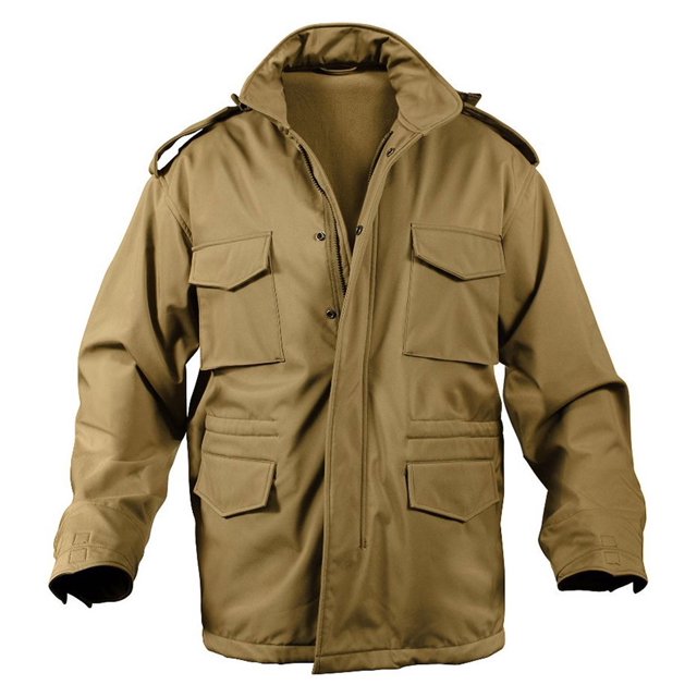 Rothco Soft Shell Tactical M-65 Field Jacket - Coyote Brown, 2X-Large