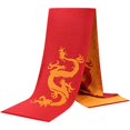 thumbnail image 1 of Jiibva Men's Dragon Print Scarf, Polyester Long Pashmina-Style Scarf for Winter and Fall, 1 of 7