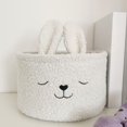 thumbnail image 1 of PRETXORVE Happy Easter Bunny Long Ears Easter Basket Buckets Easter Children Storage, 1 of 6