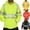 Black, variant on UVEASISHA Mens High Visibility Jackets Full Zip Safety Hoodies Jacket Class 3 Reflective Hi-Vis Hooded Sweatshirt Fall Winter Thermal Working Coats with Pockets Today Sales,Black,XL