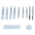 thumbnail image 3 of Herwey Eyelet Die Punch Tool Hole Set Snap Rivet Setter Base Leather Craft Kit Hardware,Leather Craft Accessories,Snap Rivet Setter, 3 of 8