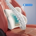 thumbnail image 4 of White Advanced Car Seat Neck Lumbar Support Pillow Set With Washable Flock Cover For Daily Commuting Family Road Trips #gB2FE, 4 of 6