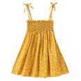 thumbnail image 1 of XZNGL Robe d'Été pour Filles Été Tout-Petits Bébés Filles Robe Sans Manches à Bretelles Imprimé Graphique Vêtements pour Enfants, 1 of 9