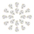 thumbnail image 1 of Unique Bargains 20Pack Teardrop Sew on Rhinestone - 14x10mm Glass Teardrop Crystal Rhinestones in Gold Prong Setting (White), 1 of 7