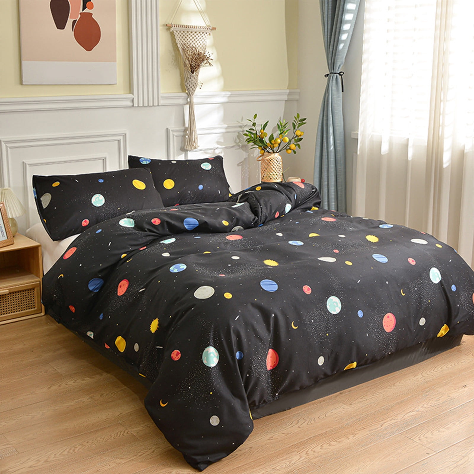 Sentmoon Deals of the Day Clearance Prime Summer Twin Comforter Cover-friendly Brushed Twin Comforter Cover All Seasons-friendly Soft Bedding Double Duvet Cover Fresh Patterns Up to 40% off